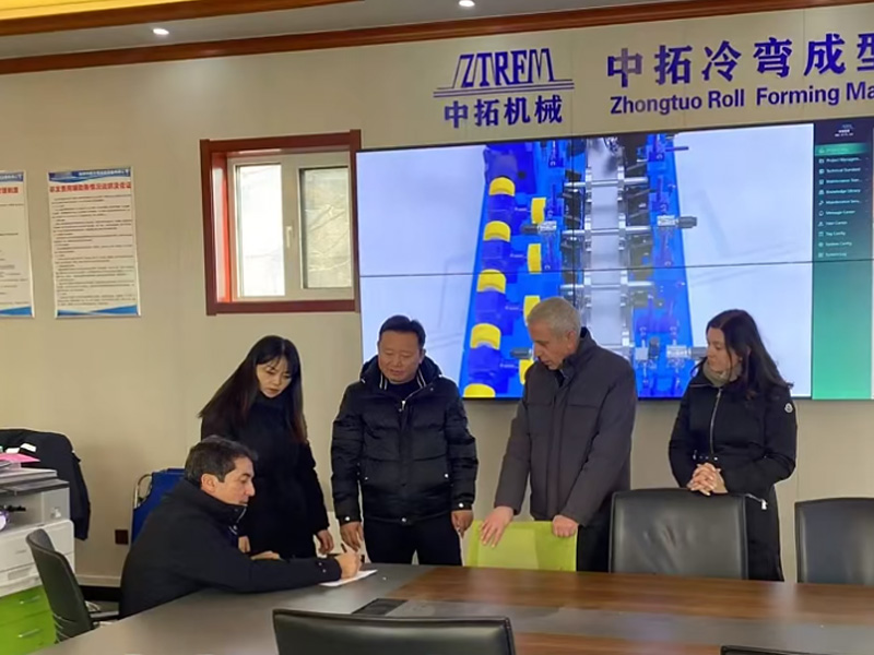 20254118云顶集团冷弯开年大捷！新年新征程4118云顶集团冷弯门框机敲开西班牙市场大门